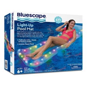 Bluescape Light-Up Pool Mat with Multicolor LEDs